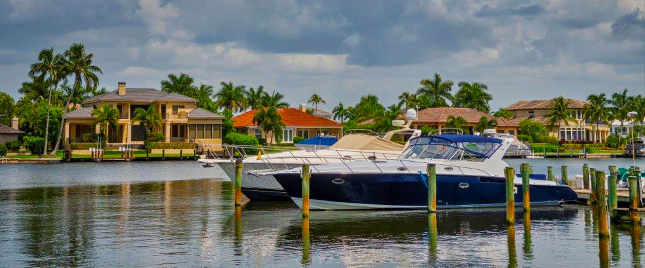 Boat in Harbor | Antilles of Naples, Florida - West Indies Styled Residential Resort